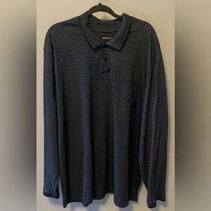 Hunt Club 2xl long sleeve navy blue polo